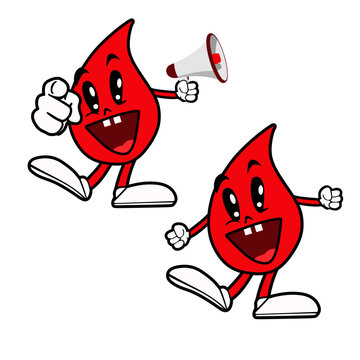 donate blood icon set