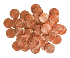 One cent coins, United States