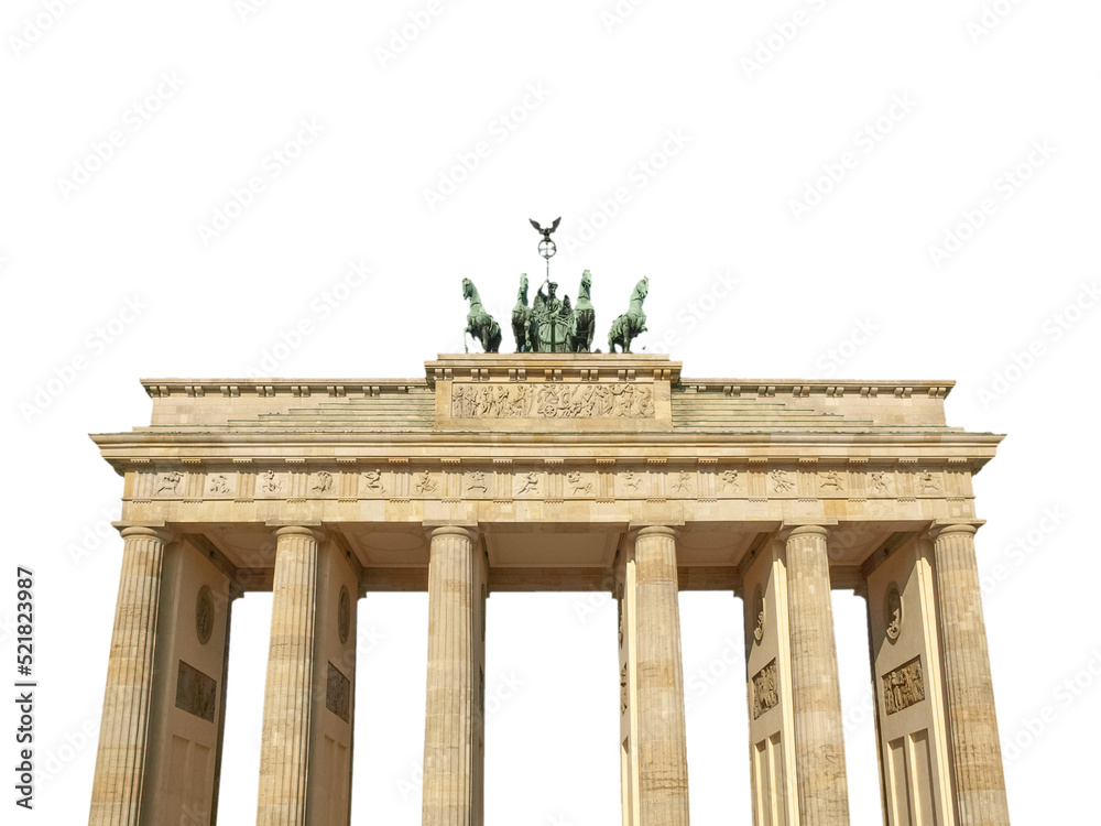 Canvas Prints Brandenburger Tor (Brandenburg Gate) in Berlin transparent PNG