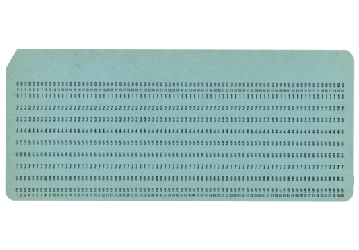 Punched card transparent PNG