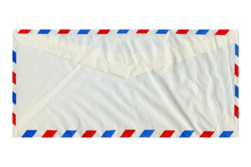 Airmail letter transparent background