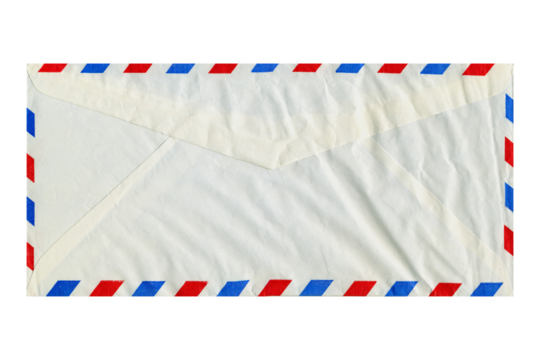 Airmail letter transparent background