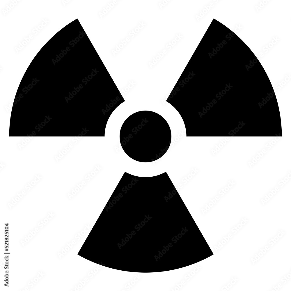 Sticker caution radiation area sign transparent png