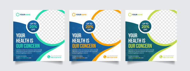 Medical and Healthcare Social Media Template