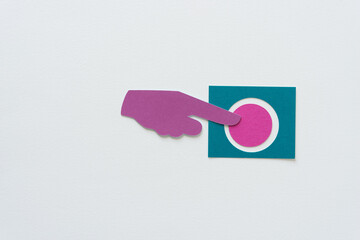 press the button here