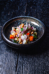 Fusion food on the table