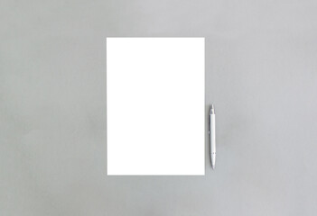 White template on a gray background. Place for text. Minimalism.