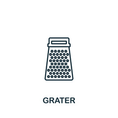 Grater icon. Monochrome simple Cooking icon for templates, web design and infographics