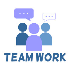 Team work. people icon linear, team leader icon, team leader icon illustration, team leader vector icon simple and modern linear design. Flat symbol