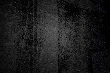 Blackboard grunge texture background dark edges . Black grey rough texture concrete wall for background
