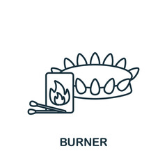 Burner icon. Monochrome simple Cooking icon for templates, web design and infographics