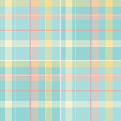 Seamless tartan plaid pattern in summer  tone.