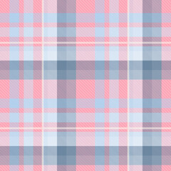 Seamless tartan plaid pattern in  Pink and Blue