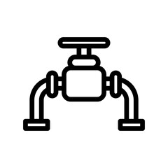 Fototapeta premium gas pipe icon illustration vector graphic