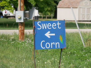 sweet corn sign