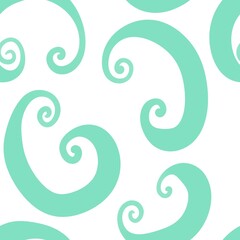 Obraz premium seamless abstract pattern background fabric design print wrapping paper digital illustration texture wallpaper with swirls