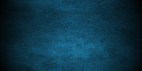 Dark blue Vintage stone grunge concrete cement blackboard chalkboard wall floor texture. Black anthracite dark green grunge old texture panorama backdrop background.	
