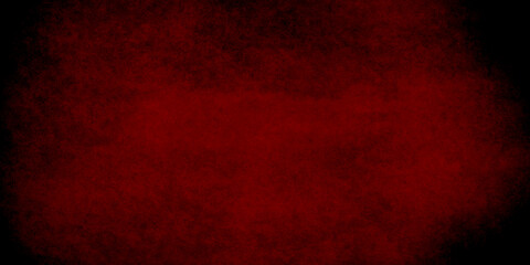 Red grunge abstract background texture black concrete wall, grunge halloween background with blood splash space on wall, red horror wall background, dark slate back background toned classic red color.