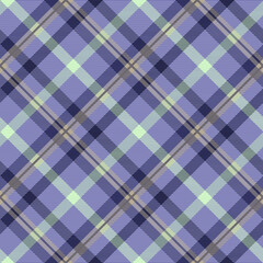 Seamless tartan plaid pattern in  Purple Very Peri and Mint

