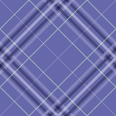Seamless tartan plaid pattern in  Purple Very Peri Tone