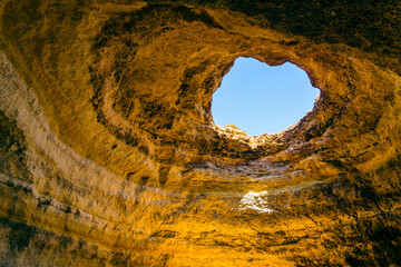image of a cave on the algarve in Portugal