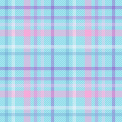 Seamless tartan plaid pattern in Blue and Pink Color.