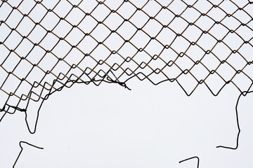 wire fence with wire