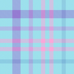 Seamless tartan plaid pattern in Blue and Pink Color.