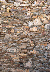 Mur en pierre, Hérault, France
