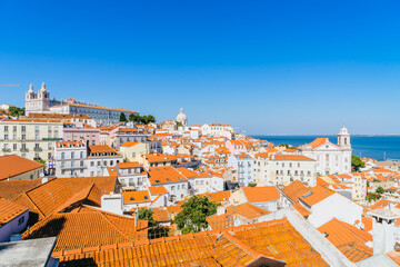 Fototapeta na wymiar panorama over Lisbon Portugal