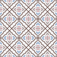 Seamless pattern decorative, flower pattern in vintage mandala style for tattoos, fabrics or decorations and more