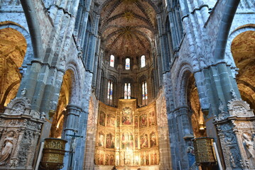 Choeur de la cathédrale d'Avila. Espagne