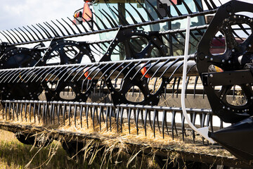 Agricultural machinery close-up, article about agricultural machinery.