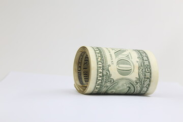 One US Dollar bill in many layout  for example as background