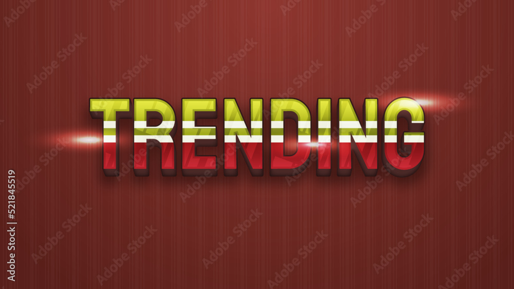 Poster Text Effect - Editable 3D Text Style. Editable Retro Vintage Text Effect. Lettering graphic style