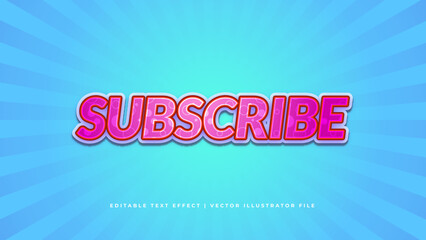 3D Modern Trendy Editable Text Effect. Modern editable text style effect illustrator. vector design template.