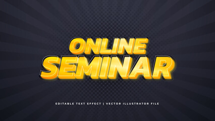 3D Modern Trendy Editable Text Effect. Modern editable text style effect illustrator. vector design template.