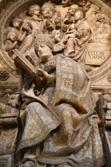  Sculpture de la cathédrale d'Avila. Espagne