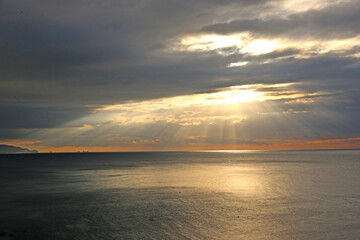 	
Dawn over the Mediterranean Sea	