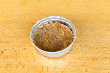 Table scene of assorted take out or delivery foods. Traditional Turkish cuisine. Various Turkish desert and cake. Top down view on a table.