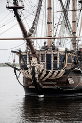 Obraz premium Photo sailing military vintage ship