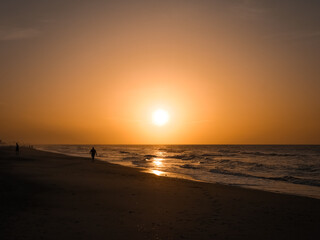 Sunrise on the beach.