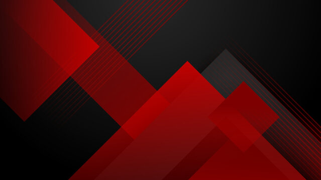 Red black abstract wavy presentation background. Vector illustration design for business presentation, banner, cover, web, flyer, card, poster, game, texture, slide, magazine, and powerpoint.