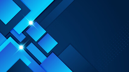 Fototapeta premium Abstract design with blue geometric background. Blue banner background. Vector abstract graphic design banner pattern background template.