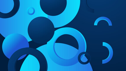 Modern dark blue background with abstract square shape, dynamic and sport banner concept.