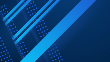 Modern dark blue background with abstract square shape, dynamic and sport banner concept.