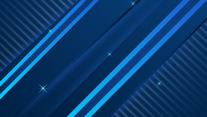 Modern dark blue background with abstract square shape, dynamic and sport banner concept.