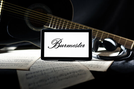 Burmester editorial. Illustrative photo for news about Burmester -  a German manufacturer of high-end audio equipment