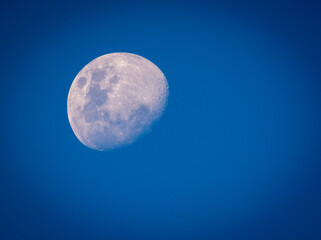 Moon on Blue sky