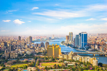 Naklejka na ściany i meble City on Nile